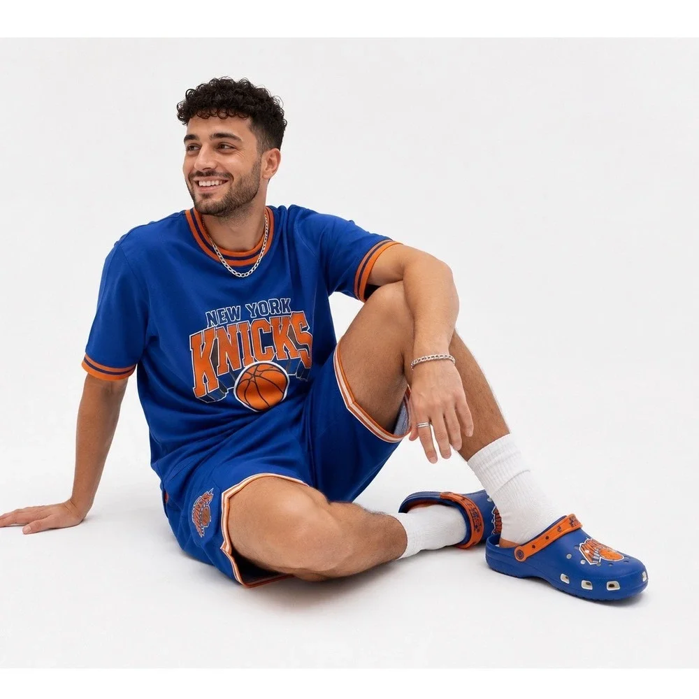 Crocs Classic Clog NBA New York Knicks Blue Orange M9 W11 Basketball Fans 106-22